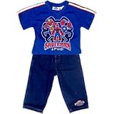 SPIDERMAN Blue Shirt w  Jeans Outfit (Size 2T) by MytoyBox