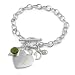 Personalized Custom Sterling Bracelet With Heart Charm Gift