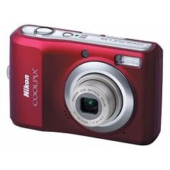 Nikon Coolpix L20 Digitalkamera (10 Megapixel, 4-fach optischer Zoom, 7,6 cm (3 Zoll) Display) rot