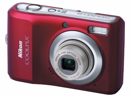 Nikon Coolpix L20 Digital Camera - Deep Red (10MP, 3.6x Optical Zoom) 3.0 inch LCD