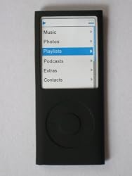SNY Protective Lanyard Skin for Apple iPod nano 4G, Black