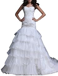 Junior Tiered  Organza/Satin  Ball Gown Wedding Dress 