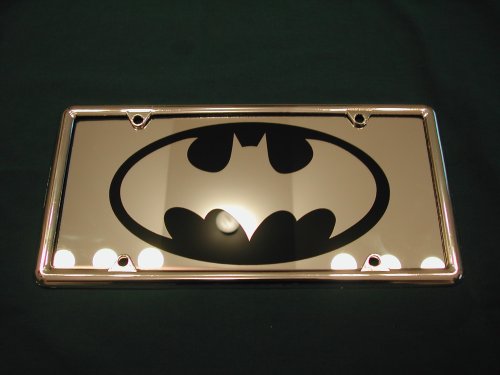 BATMAN LICENSE PLATE WITH FREE CHROME FRAME