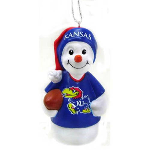 Kansas Jayhawks Snomwan Christmas Tree Ornament