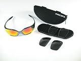 mecara SUPERNOVA Sportbrillen-Set (2008) Sonnenbrille mit 2 Paar zus. Wechselgl�ser und G�rteltasche! Hervorragend geeignet f�r den Wintersport und Radsport Mod. P9 - 