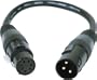American DJ 3-Pin Male XLR to 5-Pin Female XLR Turnaround