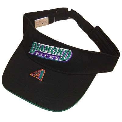 ARIZONA DIAMONDBACKS BLACK TEAL GOLF TENNIS VISOR HAT