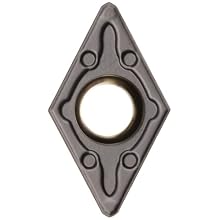 Sandvik Coromant CoroTurn 107 Carbide Turning Insert, DCMX Style, 55 Degree Diamond Shape, WM Chipbreaker, GC3215 Grade, Multi-Layer Coating
