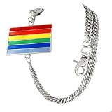 Hip Hop Wholesale - NEW GAY PRIDE SILVER STYLE JEAN WALLET CHAIN TWISTED METAL PUNK ROCK