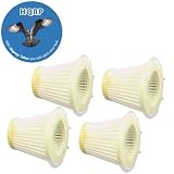 HQRP 4-Pack Washable & Reusable Filters compatible with Cyclonic Action DustBusters CHV1400 / CHV1600 replacement plus HQRP Coaster