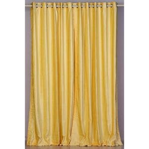 Click here to see all customer reviews now Yellow Velvet Curtains / Drapes / Panels with eye Tops - made to measure