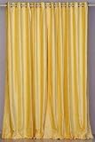 Yellow Velvet Curtains / Drapes / Panels with eye Tops - made to measure