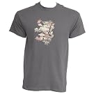 Mens England London Lion Print 100% Cotton Short Sleeve Casual T-Shirt/Top