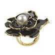 Merona® Flower and Faux-Pearl Ring - Black