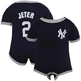 MLB Girls' New York Yankees Derek Jeter Name & Number Onesie (Navy, 6-9 Months)