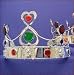 King or Queen of Hearts Costume Crown Silver