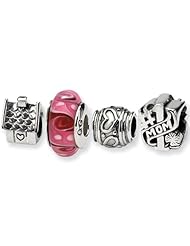 Reflection Beads Silver Number 1 Mom Boxed Bead Set
