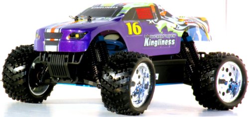 Nitro Gas RC TRUCK 4WD Buggy 1/16 Car New 2.4G KINGLINESS