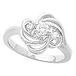 14K White Gold Diamond Ring - 0.26 Ct.