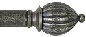 Curtain rod black gold iron 48 inch 144 kamrak