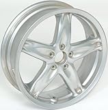 GRIMECA Felge für Piaggio hinten, 14″, silber Piaggio Gilera Nexus 500, X Evo 400, X8 400, X9 500 Evolution