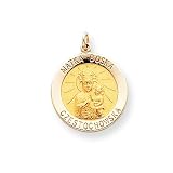 14k Matka Boska Medal Pendant