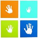 Pearhead 30501 - Handprint Handdruck-Wandbilder Set blau