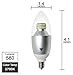 6-Watt LED Chandelier Bulb, 60-Watt replacement, 580 Lumens, E12 Candelabra Base, 2700K Warm White, UL Listed