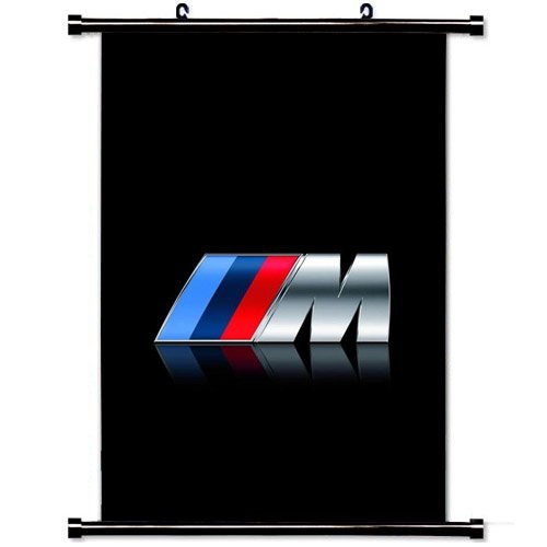 Art Poster with Bmw M Series Logo Car Wall Scroll Poster Fabric Painting 24 by 36-Inch(60 X 90 cm)