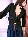 DKNY - $1895 New DONNA KARAN Black Stretchy Silk Shirt Jacket 8