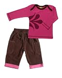 Earthline LS Color Tee & Corduroy Pants Outfit, 12-18 Months, Pink