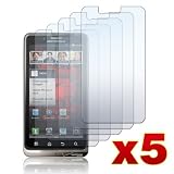 Motorola Droid Bionic XT875 - FIVE (5) Premium Clear LCD Screen Protector Cover Guard Shield Films [AccessoryOne Brand]