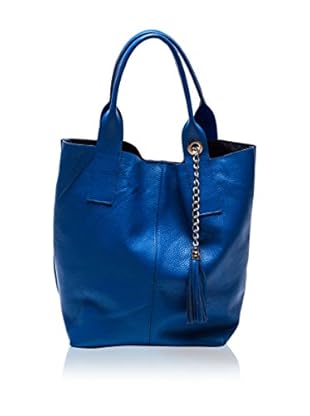 Anna Luchini Bolso asa al hombro Tote (Azul)