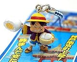 【地域限定】 ONE　PIECE ワンピース 豚まんバージョン　根付ストラップ ルフィ