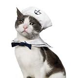 Namsan Cat Dog Sailor Costume Hat Navy Tie