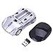 HDE 2.4GHz Sports Car Shape Wireless Ergonomic Optical Mouse with Adjustable DPI (California Silver)