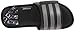 adidas Performance Men's Adissage Comfort Sandal,Black/Iron Metallic Grey/Black,11 M US