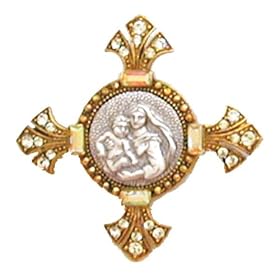 Sistine Madonna & Child Brooch