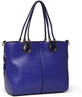 Handbag summer influx of European and American fashion models cross pattern leather shoulder bag leather handbag trend (Blue color)