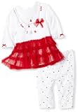 Little Me Baby-girls Newborn Cotton Christmas Legging Set