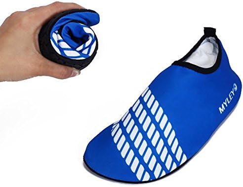 Flexible Water Sport Skin Shoes Aqua Socks Unisex for Swimming,Running,Snorkeling,Surfing,Yoga Exercises,XXXL(US10.5-11.5=CHN44-45),Sky Blue