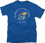 Kansas Jayhawks Royal Retro Mascot Rampage T-Shirt