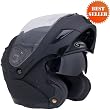 GMax Helmets - GMax GM54S Modular Motorcycle Helmet with Inner Sun Visor Solid Gloss Black