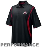 Nike Ohio State Buckeyes Black Double Reverse 2009 Coaches Dri-FIT Performance Polo