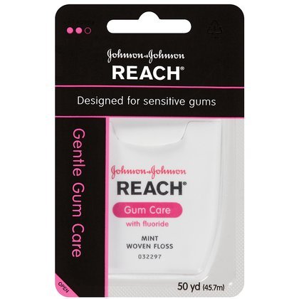 Reach Gentle Gum Care with Fluoride Mint Woven Dental Floss, Mint 50 yd (45.7 m)