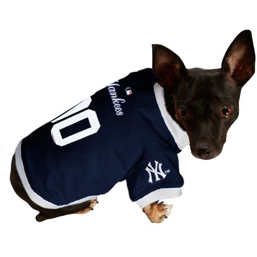 New York Yankees Navy Blue Mesh Pet Jersey (X-Large)