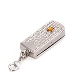 HDE (TM) 8 GB Silver Pendant w/ Gems Flash Drive