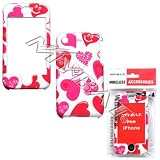 White Love Heart Kiss Case Cover Snap On Protective for Apple iPhone i-phone