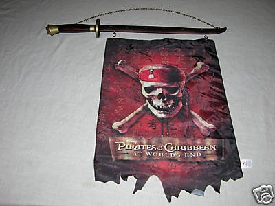 Childrens Toyshop  Toys : Disney's Pirates of the Caribbean at Worlds End Indoor Wall Hanging