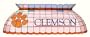Traditions Artglass CLEM600 6 Light Clemson Collegiate Billiard
